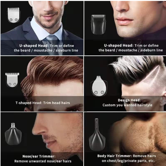 Haokry Hair Grooming Kit 6-in-1 Trimmer - Image 4
